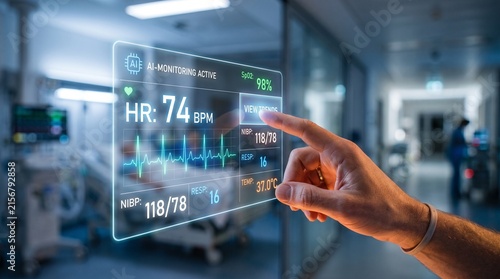 AI-Powered Patient Monitoring System with Digital Healthcare Interface