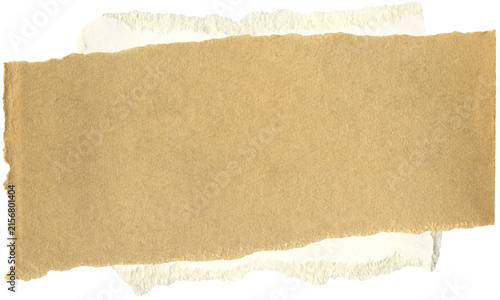 Scrapbook paper collage with ripped sheets. Vintage background with paper textured fragments, carton pieces with uneven ripped edges