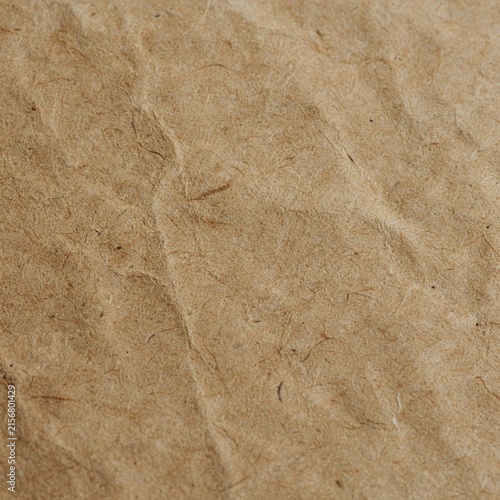 Textured Recycled Brown Kraft Paper Surface Background