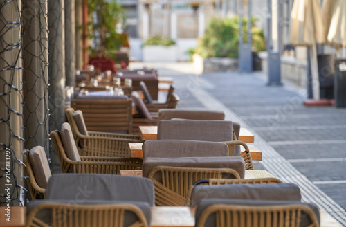 At Larnaca promenade on a sunny day, Cyprus