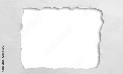 Torn Paper Frame, Ripped Paper Border Isolated on Transparent PNG