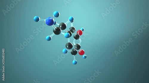Endless 4k Video Molecule Dopamine. ProRes 4444.