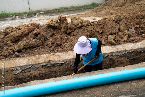 construction worker working on a construction site