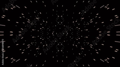 Abstract futuristic space warp speed light tunnel background