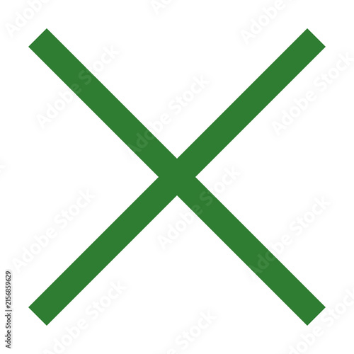 Gradient X letter icon, cross mark symbol isolated on white background