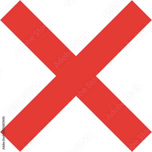 Gradient X letter icon, cross mark symbol isolated on white background
