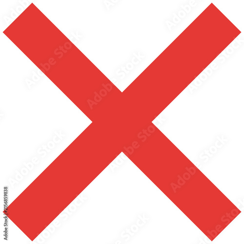 Gradient X letter icon, cross mark symbol isolated on white background