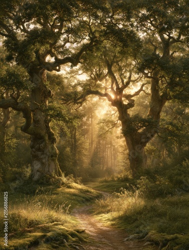 morning in the forest