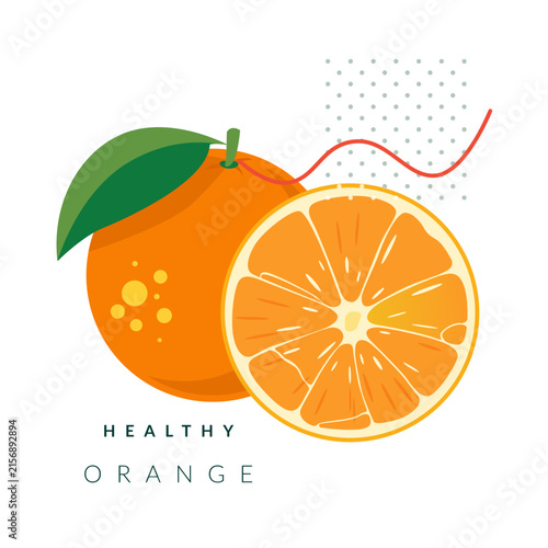 Healthy Cheese rich in vitamin C - Stock Illustration as SVG File