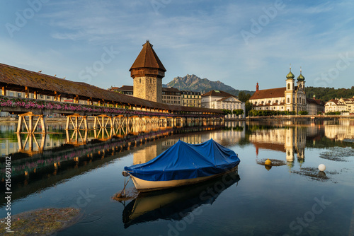 Lucerne, Switzerland, Chapel Bridge, Lake Lucerne, Rigi, Pilatus