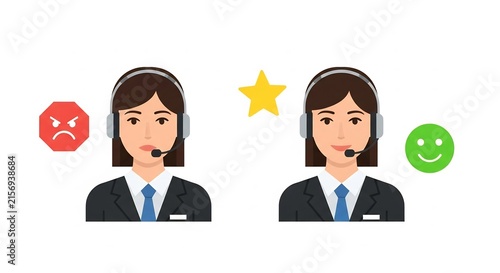 Support feedback comparison of customer service reactions