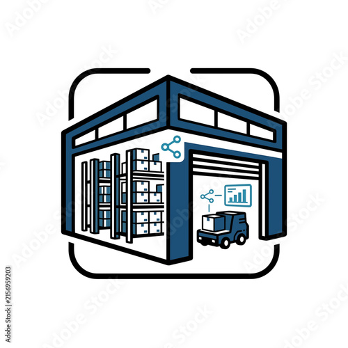 Industry smart factory icon set featuring automation, robotics, AI security, logistics, manufacturing, and sustainable production (2)