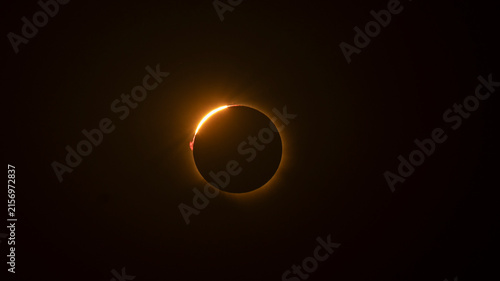 Canvas Print Anillo de diamantes eclipse solar total fase de totalidad