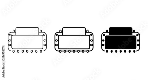 Retro Sign Icons, Vintage Banner Graphics, Classic Text Display Vector Set