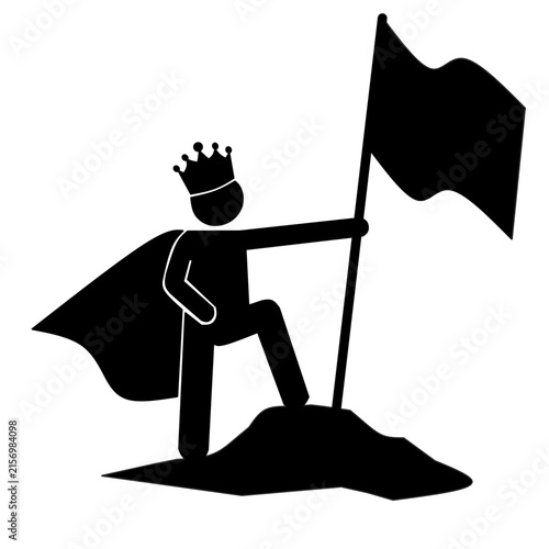 man with flag