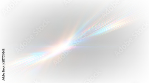 Foto Colorful light streaks on a transparent background during motion