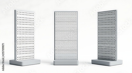 Pegboard Display Stand Mockup for Retail Store Merchandising