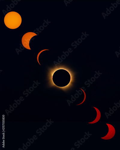Total solar eclipse phases August 12 2026 in Lleida