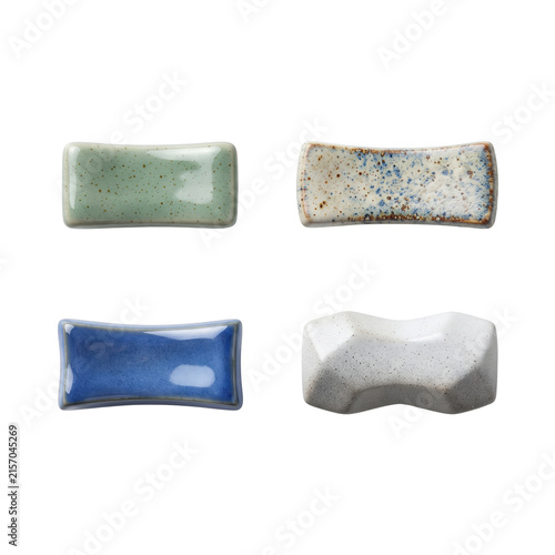 Quadro su tela Japanese ceramic chopstick rests and cutlery holders set