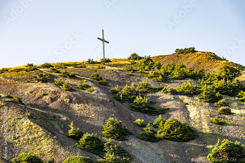 Konstfotografi Iles de la Madeleine Croix sur la butte Ronde