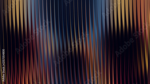 Abstract wavy vertical lines with vibrant color gradient and subtle reflection for modern background design.