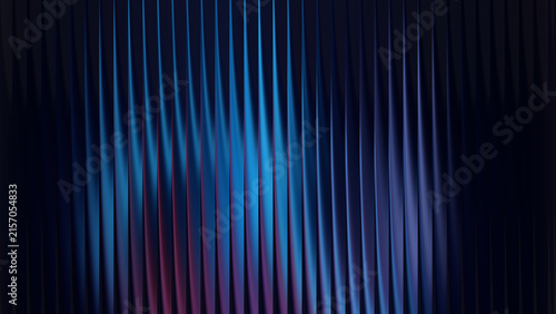 Futuristic abstract background featuring vertical lines with electric blue and pink color shifts.