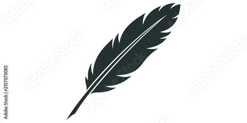 Quadro su tela Feather icon for writing and creativity for design.