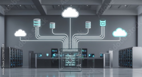 Secure cloud data storage vault in a server room