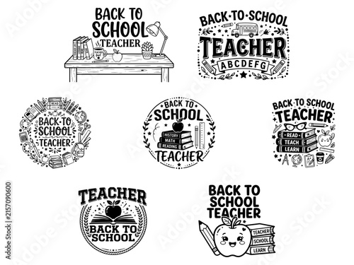 Back to School Teacher SVG
