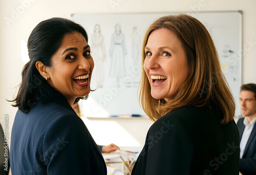 Two diverse businesswomen s...