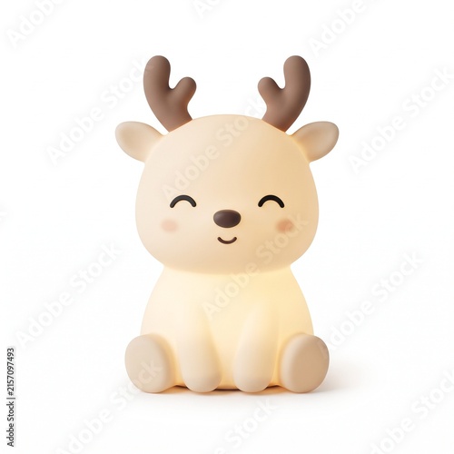 Cute Minimalist Reindeer Shaped LED Night Light.