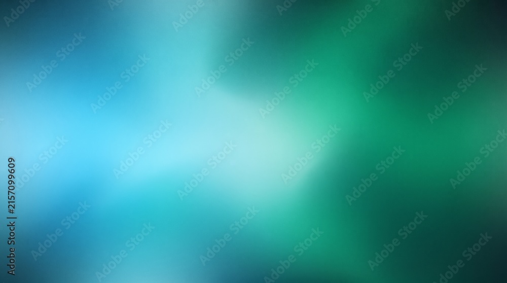 Fototapeta premium Abstract blue and green gradient background with soft light texture for modern design.