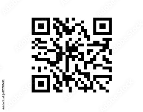 Fotografie qr code on transparent background