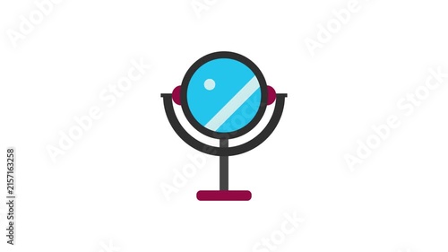 Makeup Mirror Icon Animation