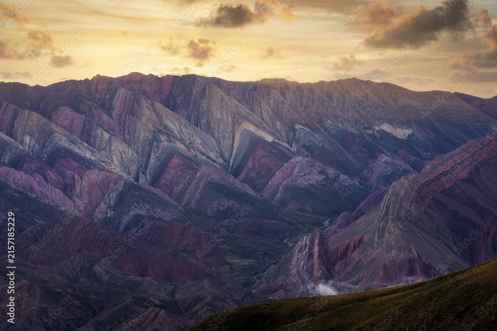 Fototapeta premium Serrania de Hornocal colorful mountain range in Argentina 2024
