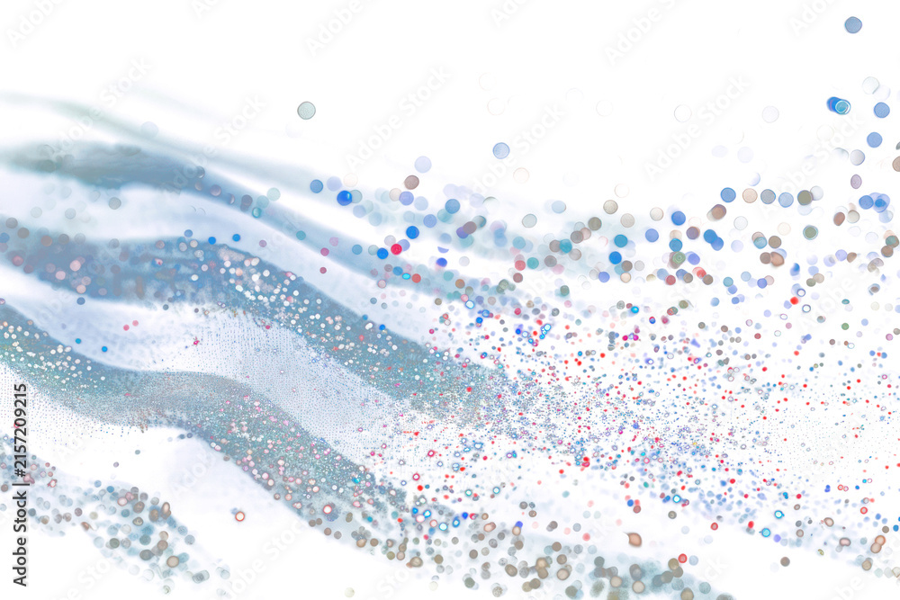 Fototapeta premium USA flag glitter animal shark.