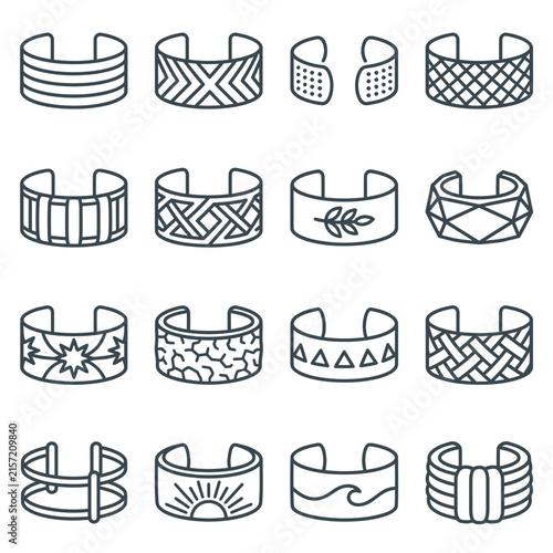 Jewelry bracelet cuff and bangle accessory designs.