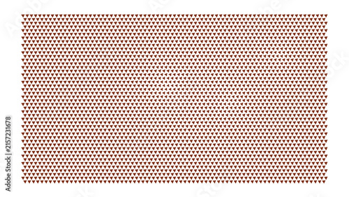 Rectangular grid pattern of small orange and red dots on a black background, abstract digital texture for background usage