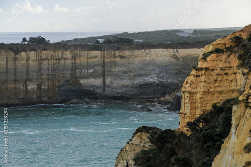 Exterior landscape scene of Australia's south coast, near the famous twelfe apostles, along the great ocean road.