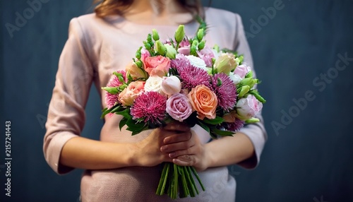 nice bouquet in the hands