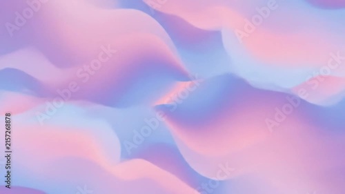 Abstract fluid blend of light pink and blue softly undulating and merging in a seamless pattern