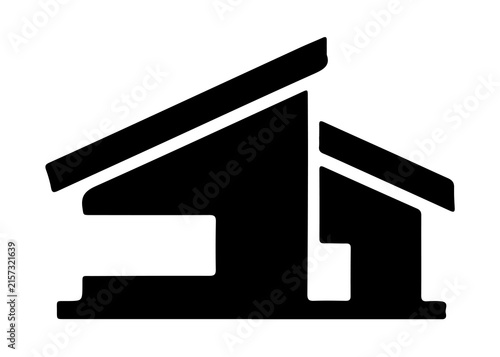 Luxury residential villa property real estate silhouette