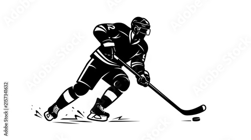 Photography ice hockey player icon