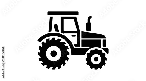 Farm Tractor Vector Icon