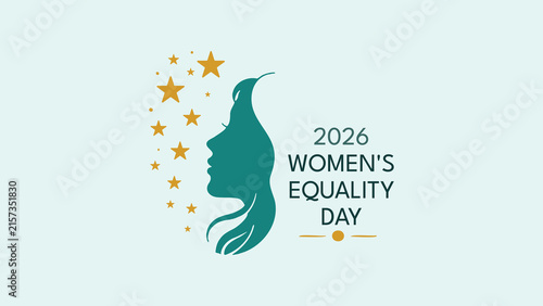 2026 Womens Equality Day Female Profile Celebration Design