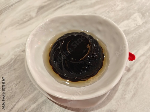 Bowl of grass jelly 