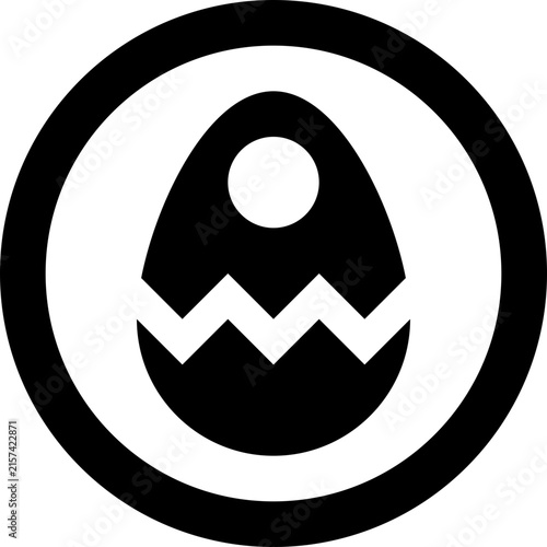Egg crack icon