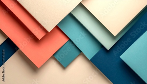 Creative colorful paper craft pattern.	