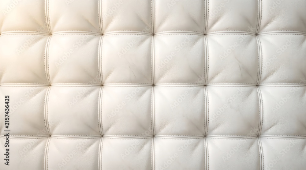 Fototapeta premium Inviting minimalist 3D abstract background featuring a pure white geometric grid that appears softly inflated like luxurious cushions.