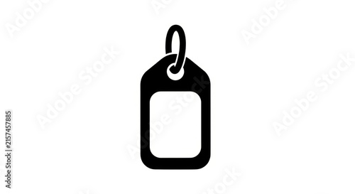 Obraz na płótnie Blank label icon for identification.